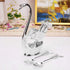 Decorative Swan Base Holder for Coffee Spoons, Metal Teaspoon and Dessert Flatware, Silvery White
