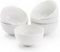 AntoKueh White Ceramic Bowls 6 in, 26Oz round Large Cereal Bowl set