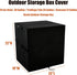 30 31 23"L 18"W 22"H Deck Box Cover for Keter Gallon / for Greesum Gallon Deck Box for Outside, Waterproof Resin