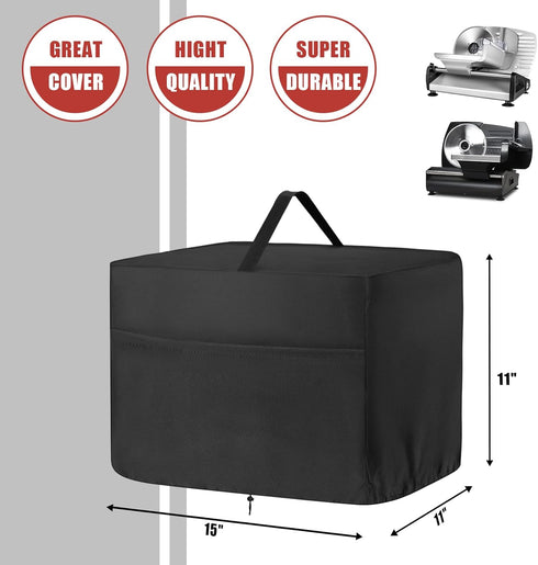 Dust-proof Meat Slicer Cover for Home, Compatible with OSTBA Meat Slicer Commercial, 15" L x 11" W x 11" H