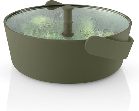 EVA SOLO Steamer Green Tool, Easy Preparation of Tasty Vegetables in the Microwave, Danish Design