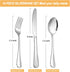 Silverware Set,SANTUO Stainless Steel Knives Spoon Forks Set for Home, Kitchen and Restaurant, Mirror Polished& Dishwasher Safe (12pcs-Silverware set) by SANTUO