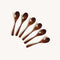 Wooden Spoons Set of 6, Beechwood Honey Spoons for Non Stick Kitchen Cookware, Natural Wood Utensils