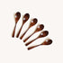 Wooden Spoons Set of 6, Beechwood Honey Spoons for Non Stick Kitchen Cookware, Natural Wood Utensils