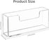 HBlife Acrylic Guest Towel, Paper Napkin Holder for Bathroom - Clear Waterproof Vertical Stand, Disposable Paper Hand