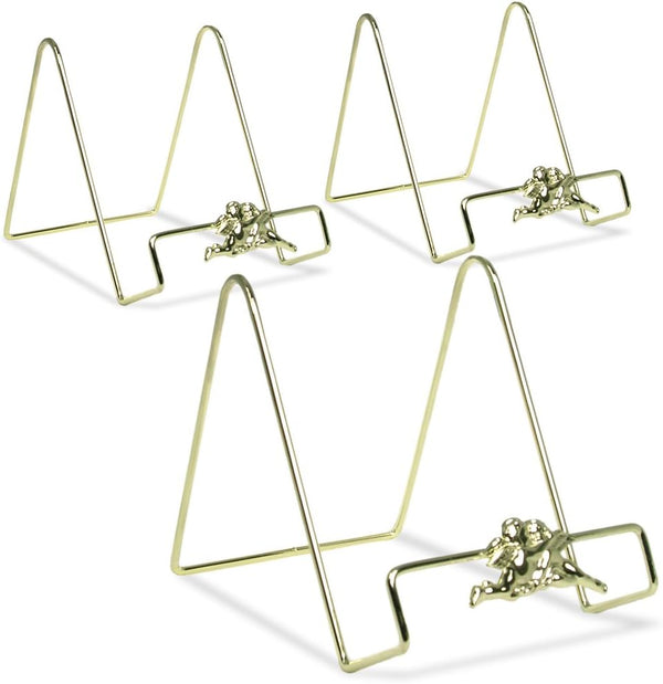 Cherub Angel Design Display Easel - Set of 3 for Highlighting Small Flat Decor Items - 6" H