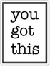 Inspirational You Got This Magnet, Positive Affirmation Stickers for Motivational Wall Decor, Fridge Affirmation Sign