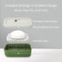 AIDIMMING Silicone Enhanced Leak Proof Travel Soap Case, Vented Shampoo Bar Holder, Large Bar Soap Box with Lid
