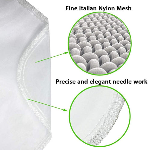 Nut Milk Bag, Pro Quality Reusable Food Strainer, 12"x12" (2 Pack) for Milk, Juice, Coffee, Tea