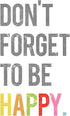 Don't Forget Mini Collection Wall Art Prints, 11x14 Inch, Kid's Room Decor, Motivational Typography, Gender Neutral