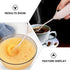 2pcs Electric Hand Held Egg Mixer, Mini Blenders, Hand Crank, White Plastic, Cake Frother
