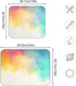 Watercolor Pattern Dish Drying Mat for Kitchen Counter, 18" x 16" Microfiber Absorbent Drying Pad, Heat-resistant