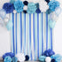 Binpeng Paper Pom Poms Hanging Paper Flower Ball Decorations for Party Birthday Celebrations (Black 6PCS)