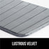 GORILLA GRIP Memory Foam Bath Mat, Soft Absorbent Bathroom Rug, Machine Washable Cushioned Floor Mats, 30x20 Graphite