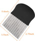 Crinkle Cutter Wavy Chopper Knife, Upgraded Stainless Steel Blade for Safe Kitchen Tools, Black