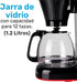 Taurus Velvet COFFEMAKER, 38.4 oz Glass Jar, Modern Design Coffee Machine, 700 Watts Power