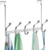 iDesign York Metal Over the Door Organizer - 5-Hook Rack for Coats, Hats, Towels, 15.28" x 5.25" x 11"