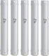 MEZUZAH CASE Holder (shidell) Plastic Semiround Silver Shin Waterproof Rubber Cork, Lot of 5 (White, 15)