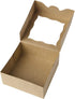 ONE MORE 6" Brown Bakery Boxes with PVC Window for Pie and Cookies, 12 Pack, Natural Kraft Paper