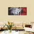 Wieco Art The Cloud Tree 3 Panels Modern Canvas Wall Art Prints - Abstract Seascape Paintings for Home Decor