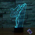 YTDZLTD Creative 3D Taekwondo Night Light 16 Colors Changing USB Power Remote Control