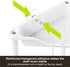 2 Orimade Rustproof Tier Floor Standing Corner Shower Caddy Organizer, Plastic Metal Splicing Floor Corner Shelf Rack