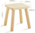 1 Pack Beright Wooden Step Stool for Kids, Children's Stool fit with Sensory Table, Sturdy Sitting Stool with Assembled