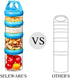4 31oz SELEWARE Portable Stackable Food Storage Containers for Snacks Formula Powder and Drinks Twist Lock System