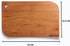 Single Block Wooden Cutting/Chopping/Serving Board, Acacia Wood, 13 x 8.5 Inch, Handcrafted in India