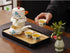 Set 6 Set,Chinese Set Semi Automatic Tea Magic Teapot with cups Japanese Teapot Gongfu Tea Ceramic Teapot with Infuser