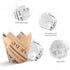 200pcs Tulip Cupcake & Muffin Tins Liners, Nature and White 2 Standard Newspaper Pattern Paper Baking Cups