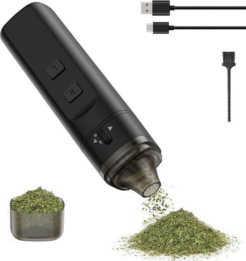 PINVOK Electric Spice Grinder,Automatic Small Portable Herbal Machine & Spice Mill,USB Rechargeable Grinding