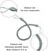 BEL AVENIR Curtain Rope Tiebacks, Drapery Holdbacks with 2 Metal Screw Hooks, 1 Pair - Light Blue