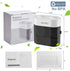 Boperzi Dustproof Cover Toothbrush Holder Wall Mounted Automatic Dispenser for Shower Bathroom Set with 2 Toothpaste