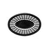 G.E.T. OB-734-BK Black Oval Serving/Bread Basket, 8" x 5.5" (Pack of 12)