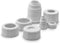 Ateco Universal Pastry Coupler and Cap Set - 7 Piece Set for 250 Ateco Decorating Tubes and Other Brands