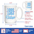 Vintage 1989 - Large 15oz White Ceramic Mug - Fun 35th Birthday Coffee Gifts for Men & Women Turning 35
