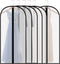 Extra Long 60in Clear Dress Garment Bags - Lightweight Dust Proof Cover with Full Zipper, Pack of 6