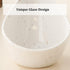 Dneuoir Herb Stripper Bowl, Ceramic Herb Peeling Bowl, Kitchen Herbs Leaf Stripping Tool, Pottery Herb Peeler for Kale