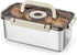 Stainless Steel Bread Box with Handle - a sealed bread storage container