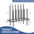 HIEDUYT Closet Closet 6 Boot Rack Shoe Cabinet Metal Shoe Rack for Shoe Organizer for for Pairs Free Standing Shoe