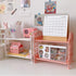 2-Tier Pink Desktop Rack, Multifunctional Cosmetic Stationery Storage Holder for Skincare, Office, Kitchen