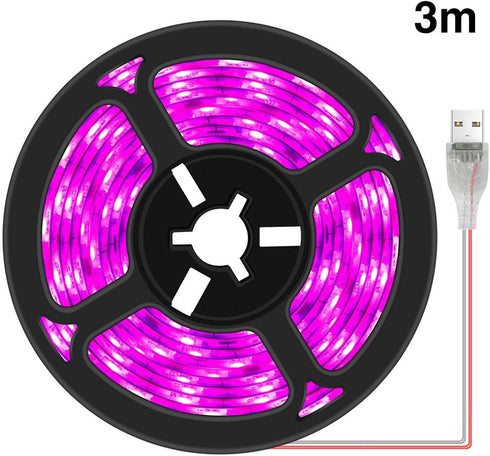 2835 IP66 Plant Grow Light Strip SMD Waterproof Full Spectrum LED Light for Indoor Plants, Greenhouse, Aquarium