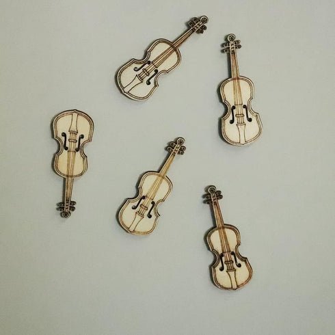 Guitar Magnets for Refrigerator, JruiZhp 16 Pcs Lovely Violin Shaped Magnets for Home and Office Decoration