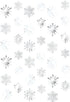 Snowflake White Foil String Decorations, 7' (6 Pc), Elegant Winter Party Decor