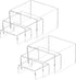 NIUBEE Acrylic Display Risers Stand 2 Sets,3 Steps Clear Riser Shelf Showcase