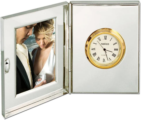 Natico Clock and Photo Frame, (10-107)