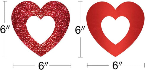 Valentine's Day Glitter Heart Swirl Hanging Decoration for Bridal Shower, Engagement, and Wedding Party