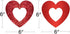 Valentine's Day Glitter Heart Swirl Hanging Decoration for Bridal Shower, Engagement, and Wedding Party