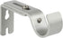Heavy Duty Adjustable Curtain Rod Brackets for 1 Inch Rod, Silver Color, Set of 2